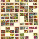 6 different 1970 Topps Stacks of Stickers non-sports sticker cards - hard to find! Lot #1