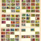 6 different 1970 Topps Stacks of Stickers non-sports sticker cards - hard to find! Lot #2