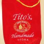 Tito's Handmade Vodka felt bag cover holder pouch carrier, embroidered - PERFECT condition!