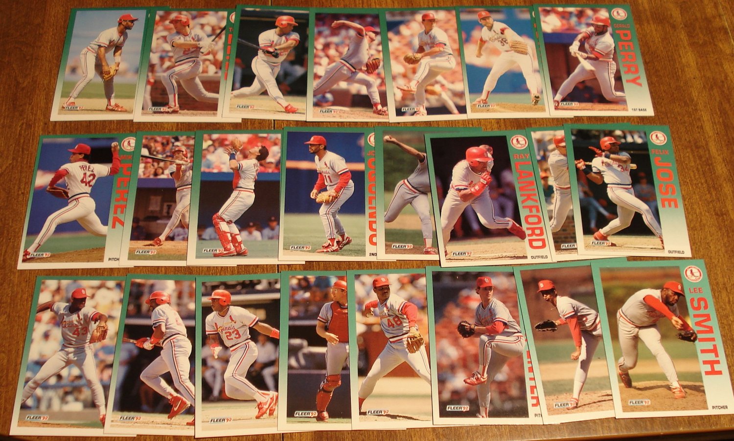 1992 Fleer St Louis Cardinals Baseball Card Team Set NM M   50e3383673c7f 58616b 