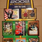 2002 Topps promo promotional football card display - never used!