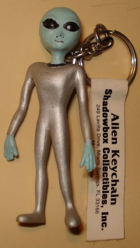 Alien figure keychain, Shadowbox, 1996 2.5" tall