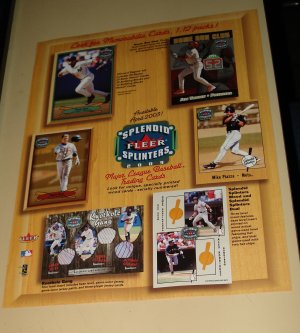 2003 Fleer Splendid Splinters baseball card promo promotional ad sneak preview sheet, NM/M
