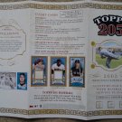 2003 Topps 205 baseball card promo promotional ad sneak preview sheet, NM/M
