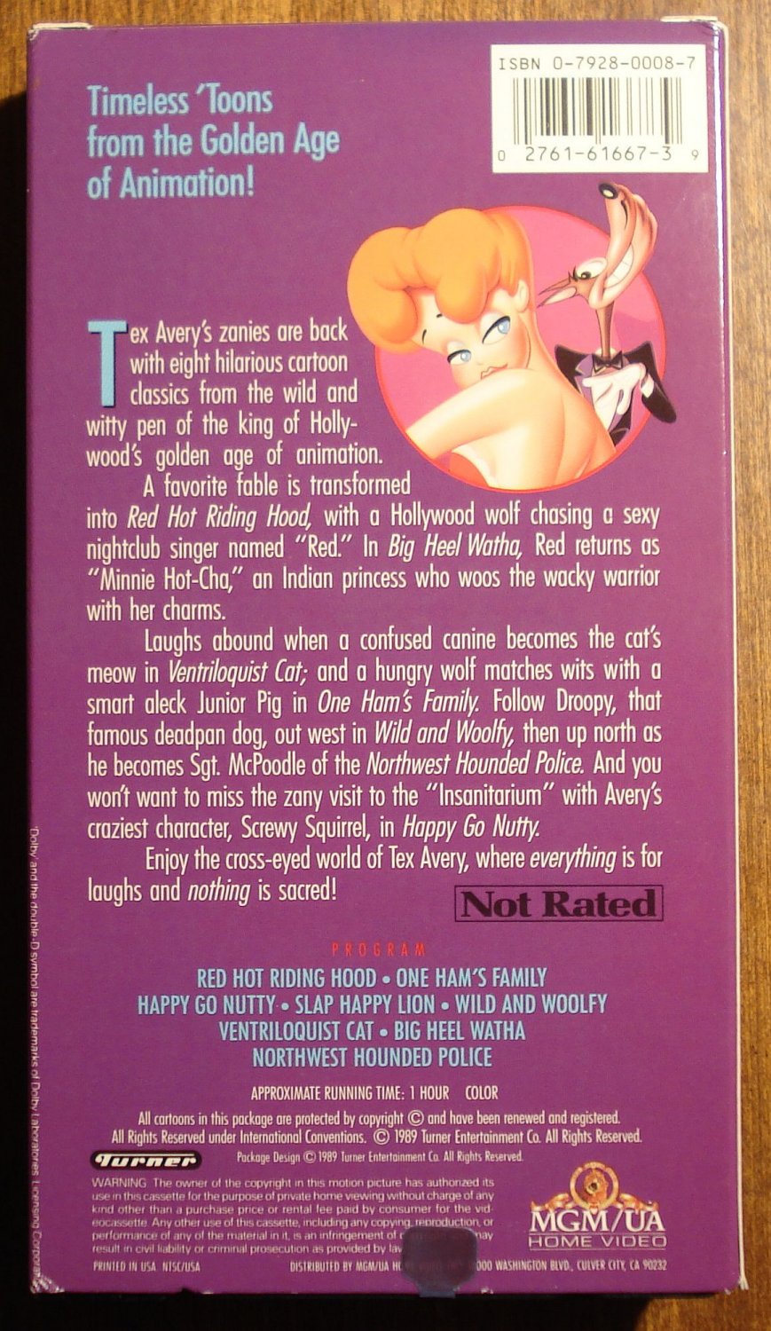 Tex Avery's Screwball Classics VHS animated video tape movie film cartoon