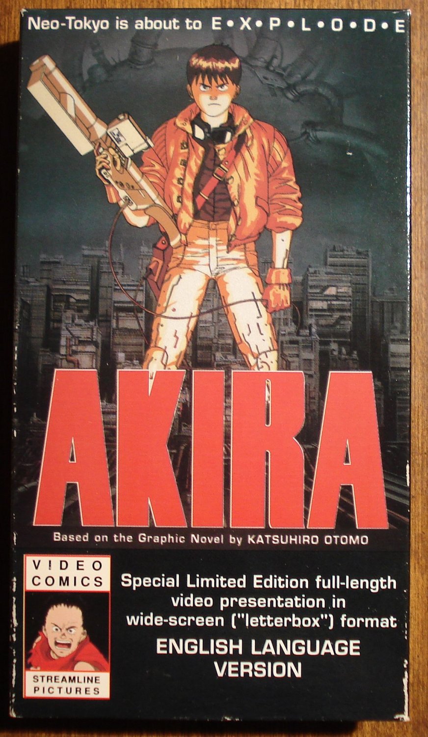 Akira VHS animated video tape movie film cartoon, Japanese manga, anime