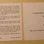 Stan Musial (B) signed (autographed, signature) souvenir card St. Louis Cardinals Hall of Fame HOF