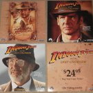 4 Indiana Jones & The Last Crusade movie lobby style cards photos, never displayed! Harrison Ford