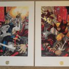 Bad Night For Ninjas painting print lithograph by Jim Lee Signed & #'d 1934/2500 Wolverine Punisher