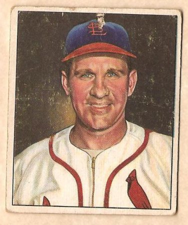 1950 Bowman baseball card #35 Enos Slaughter fair/good St. Louis Cardinals