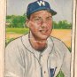 1950 Bowman baseball card #53 Clyde Vollmer good Washington Senators