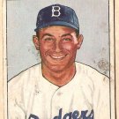 1950 Bowman baseball card #58 (C) Carl Furillo G/VG Brooklyn Dodgers