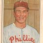 1950 Bowman baseball card #67 Willie Jones VG- Philadelphia Phillies