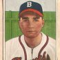 1950 Bowman baseball card #74 Johnny Antonelli VG Boston Braves