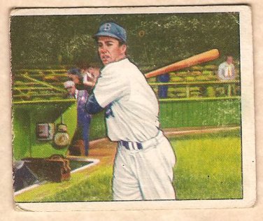 1950 Bowman baseball card #77 Edwin Duke Snider VG Brooklyn Dodgers