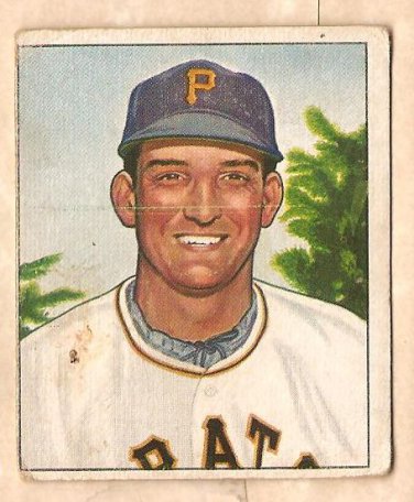 1950 Bowman baseball card #87 Bill Werle VG Pittsburgh Pirates