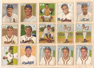 1950 Bowman baseball card #111 Walker Cooper fair Boston Braves