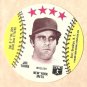 1976 MSA baseball disc card (Blank Backed) Joe Torre New York Mets