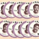 1976 Crane Potato Chips football disc card Mean Joe Greene (Green) Pittsburgh Steelers 10 cards Lot3
