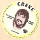1976 Crane Potato Chips football disc card Roman Gabriel Philadelphia Eables NM/M