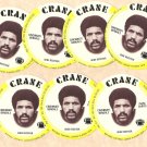 1976 Crane Potato Chips football disc card Isaac Curtis Cincinnati Bengals 7 cards LOT #1