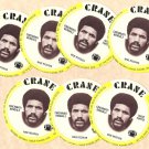 1976 Crane Potato Chips football disc card Isaac Curtis Cincinnati Bengals 7 cards LOT #2