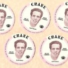 1976 Crane Potato Chips football disc card Roger Staubach Dallas Cowboys 5 cards NM/M LOT1