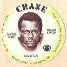 1976 Crane Potato Chips football disc card Walter Payton (A) Chicago Bears NM/M OC Rookie