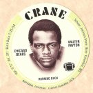 1976 Crane Potato Chips football disc card Walter Payton (E) Chicago Bears NM/M OC Rookie