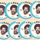 1976 Crane Potato Chips football disc card Charlie Sanders Detroit Lions NM/M 8 cards LOT1
