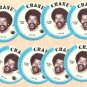 1976 Crane Potato Chips football disc card Charlie Sanders Detroit Lions NM/M 8 cards LOT2