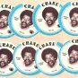 1976 Crane Potato Chips football disc card Charlie Sanders Detroit Lions NM/M 8 cards LOT3