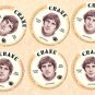 1976 Crane Potato Chips football disc card Greg Landry Detroit Lions NM/M 6 cards