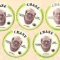 1976 Crane Potato Chips football disc card Terry Bradshw Pittsburgh Steelers NM/M 5 cards