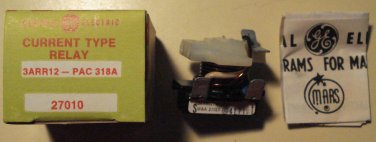 Mars General Electric GE Current Type Relay 3ARR12-PAC 318A 27010 Unused in box