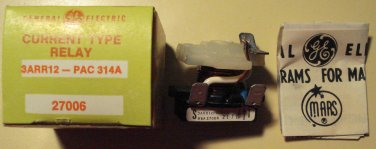 Mars General Electric GE Current Type Relay 3ARR12-PAC 314A 27006 Unused in box