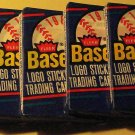 7 packs 1988 Fleer Baseball card wax packs, never opened, MINT, 15 cards each