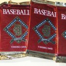 4 packs 1992 Donruss Baseball card wax packs, series 2, never opened - 15 card packs