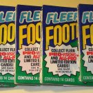 7 packs 1991 Fleer Football card wax packs, never opened, MINT, 14 cards each