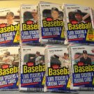 8 packs 1988 Fleer Baseball card CELLO packs, never opened, MINT, 28 cards each