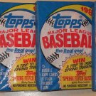 4 packs 1989 Topps Baseball card wax packs, never opened - 15 card packs, LOT #2