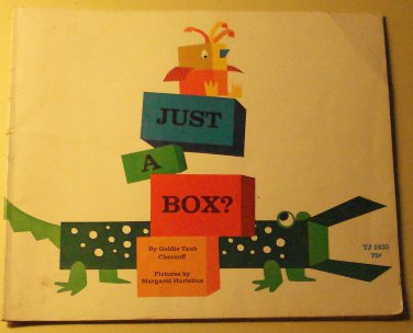 Just a Box? Scholastic children's SC book, 1968, Goldie Taub Chernoff
