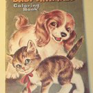 Baby Animals Coloring Book, Whitman 1964, uncolored, very nice shape - 5¢ cover price!