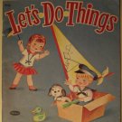 Whitman Pub. Let's Do Things children's activity book, 1953, puzzles, coloring, fun and more!