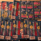 16 packs California Raisins World Tour non-sports sticker cards packs, unopened, 8 cards/pack