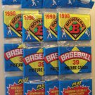 4 rack packs 1990 Bowman Baseball cards, never opened, 39 cards each! (hanging rak paks)