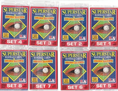 1990 Starline (Long John Silver's) Superstar baseball card set, complete - 40 cards, NM/M