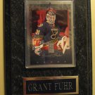 1996 Donruss Elite Hockey card - Grant Fuhr #42 mounted on a wood plaque! NM/M