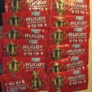 12 unopened packs 1991 Regina Rugby World Cup cards, never opened