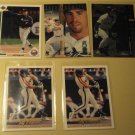 5 Jeff Bagwell baseball cards, various years & brands, NM/M